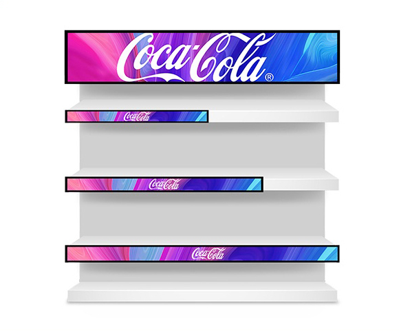 przykłady rozmiarów listwew LCD typu stretched screen