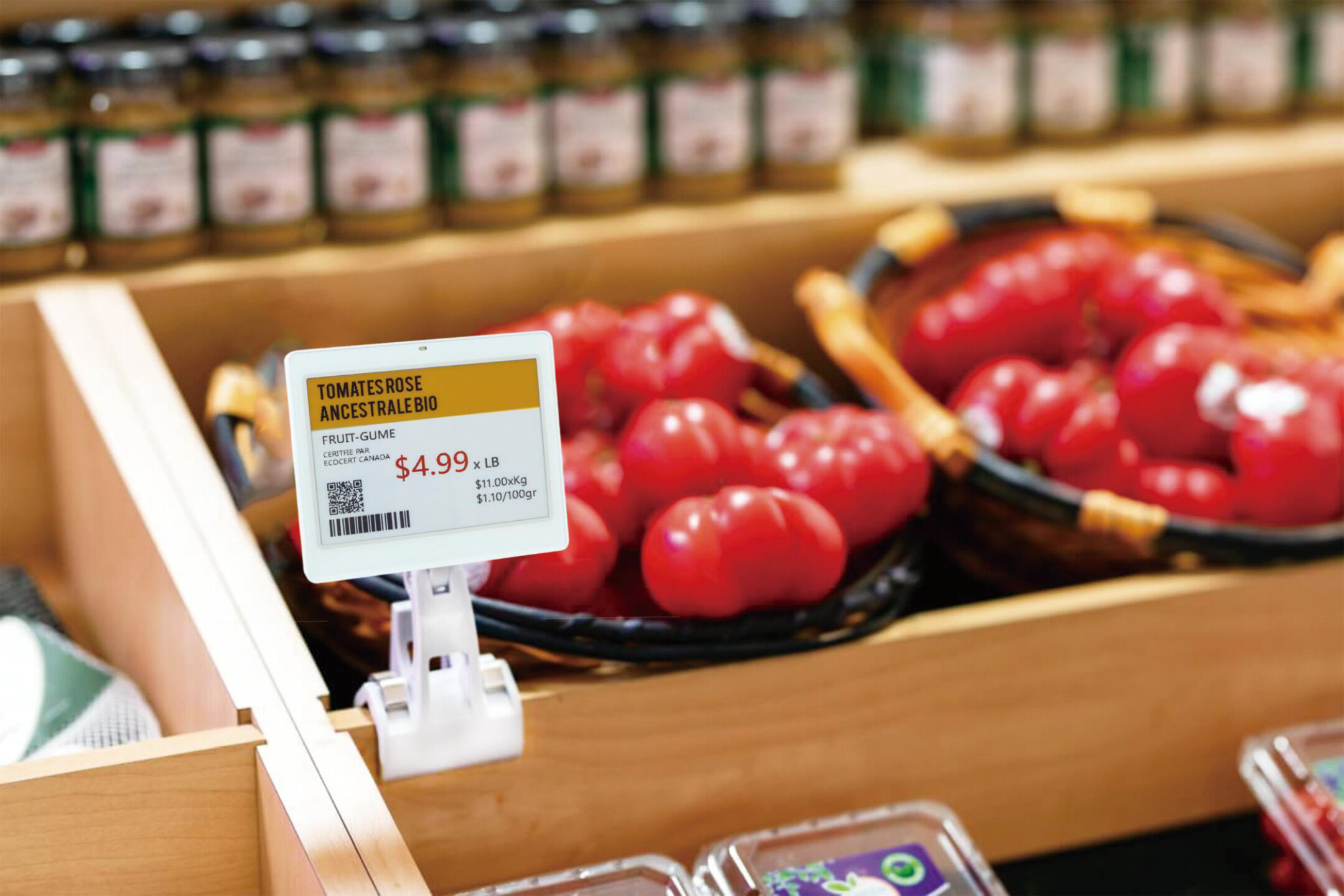 elektroniczna etykieta cenówka na zawieszcze