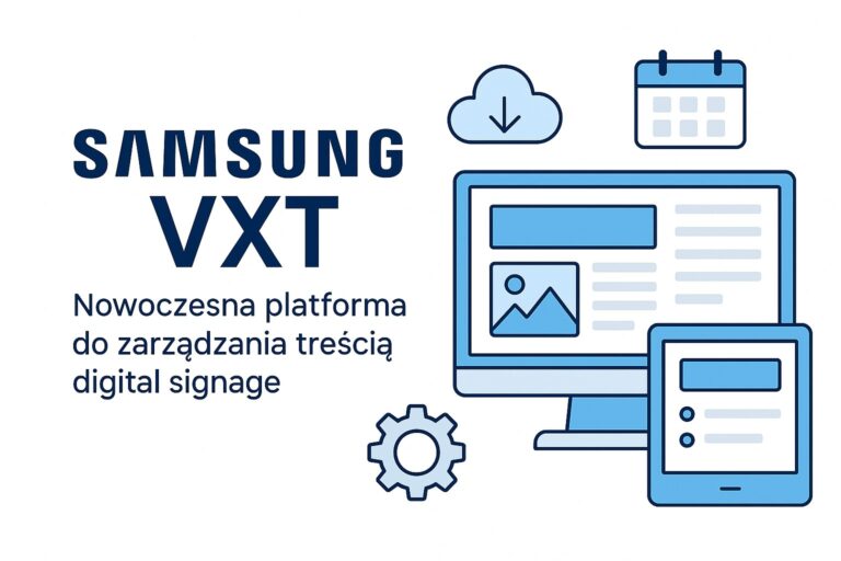 Nowoczesna platforma Samsung CMS Digital Signage